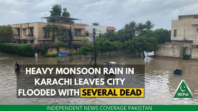 Heavy Monsoon Rain in Karachi Leaves City Flooded With Several Dead ...