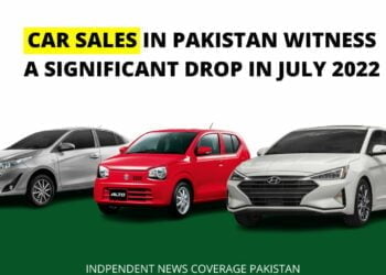 Car Sales in Pakistan, Car Sales in Pakistan July 2022, Suzuki, Hyundai, Toyota