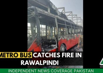 Metro Bus Fire Rawalpindi, Metro Bus Fire, Metro Bus