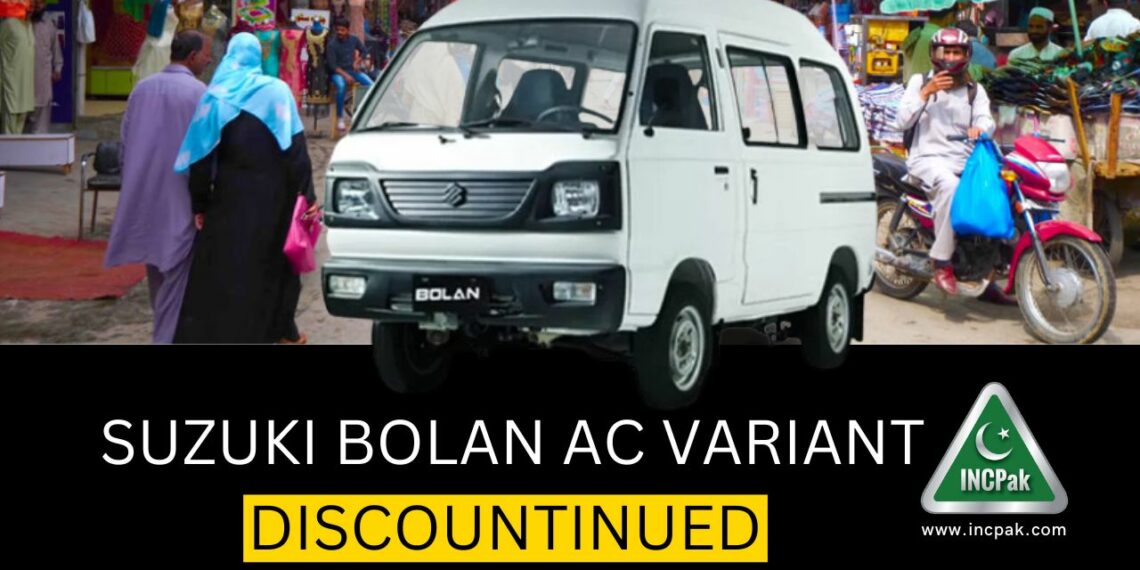 Suzuki Bolan AC Discontinued, Suzuki Bolan AC