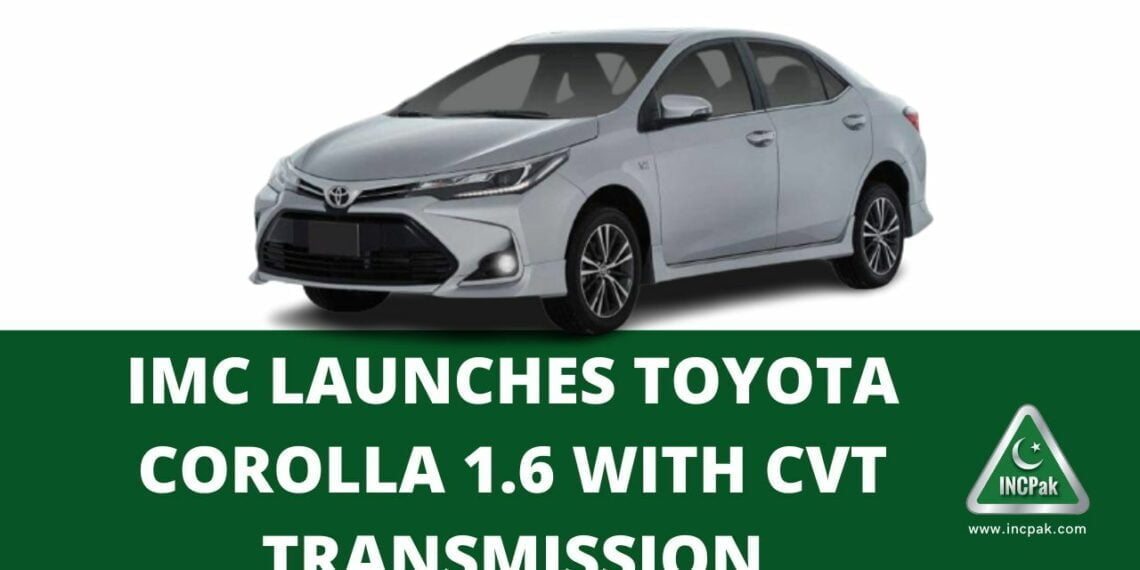 Toyota Corolla 1.6 CVT, Corolla 1.6 CVT