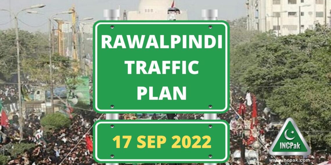 Rawalpindi Traffic Plan, Chehlum Processions, 17 September 2022