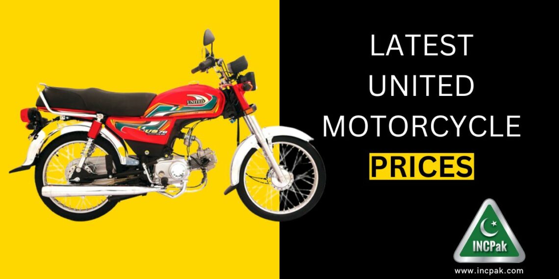 United Motorcycle Prices, United Motorcycle Prices in Pakistan, United Bike Prices