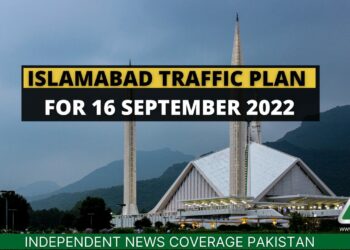 Islamabad Traffic Plan, 16 September 2022, Chehlum Procession, PS Aabpara, G-6/2