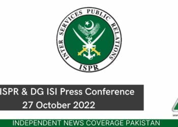 DG ISPR Press Conference, DG ISI Press Conference