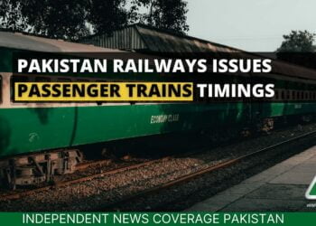 Passenger Trains Timings, Passenger Trains, Pakistan Railways