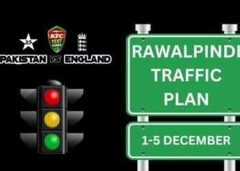 Rawalpindi Traffic Plan, Pakistan vs England Test