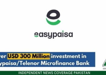 Over USD 300 Million investment in Easypaisa/Telenor Microfinance Bank