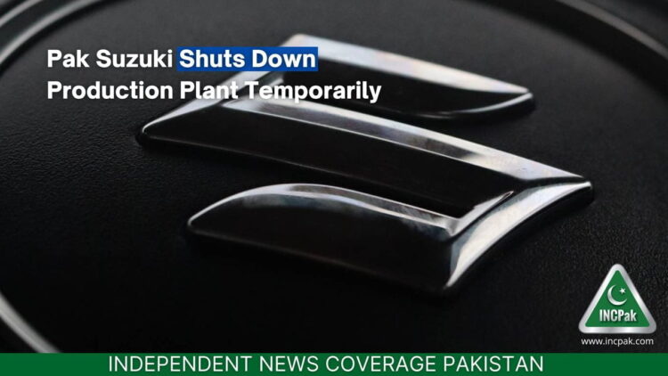 Pak Suzuki Shuts Down Production Plant Temporarily