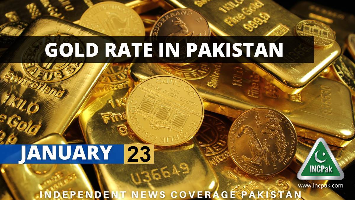 Gold Rate in Pakistan Today 23 January 2023 INCPak