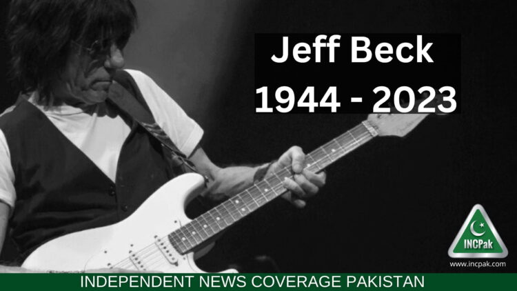 Legendary rock guitarist Jeff Beck dies aged 78