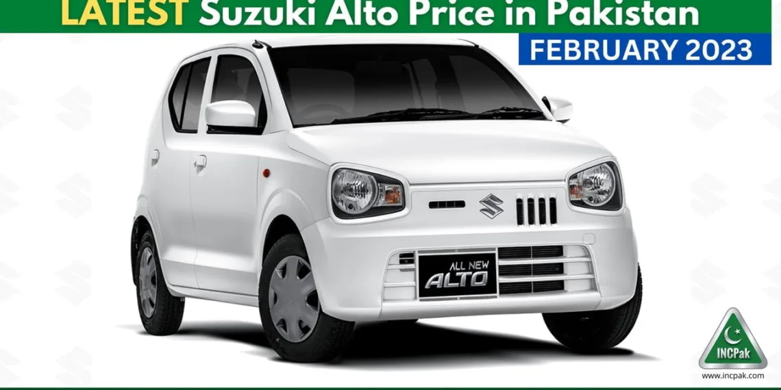 Latest Suzuki Alto Price in Pakistan - February 2023