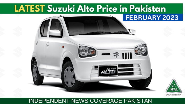 Latest Suzuki Alto Price in Pakistan - February 2023