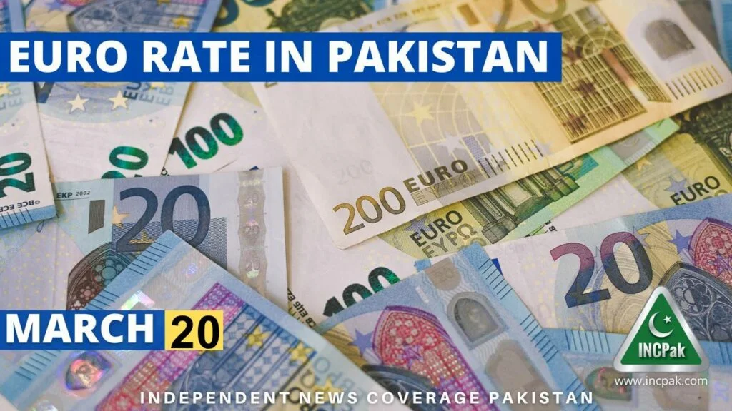 Pakistani rupees store to euro