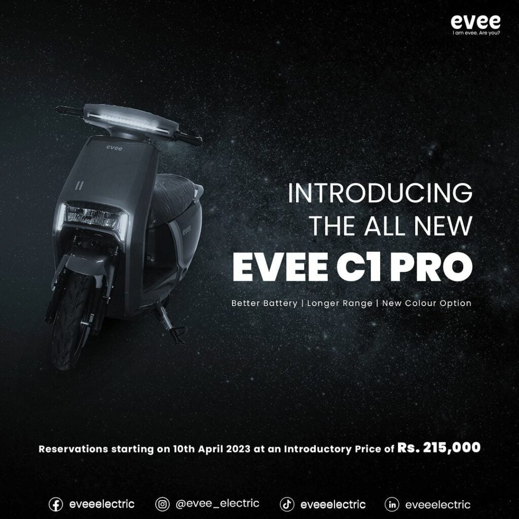 Evee C1 Pro, Eve C1 Pro Electric Scooter, Evee C1 Pro Electric Scooty, Evee C1 Pro Price in Pakistan