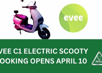 Evee C1 booking, Evee C1 electric scooty, Evee electric scooty