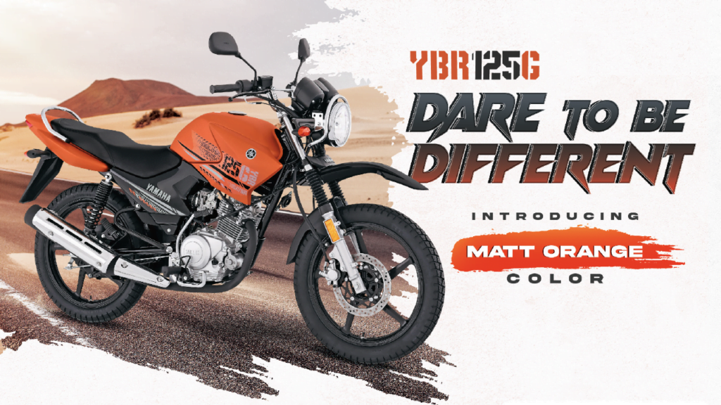 Yamaha YBR 125G Matt Orange, Yamaha YBR 125G Matt Orange Color, YBR 125G Matt Orange