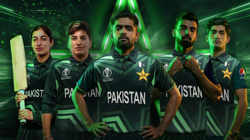 Pakistan playing kit, pakistan jersey, pakistan playing kit world cup 2023, pakistan jersey world cup 2023, pakistan star nation jersey