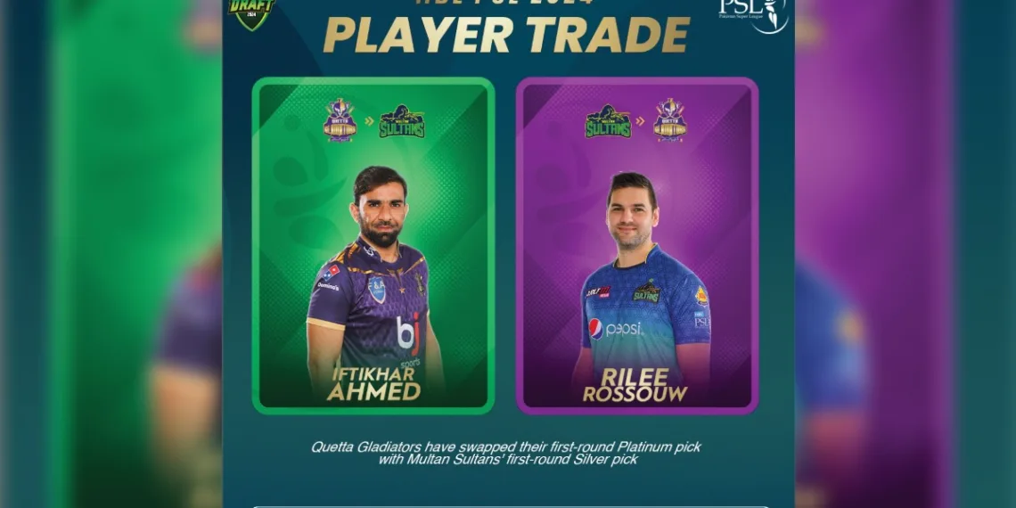 PSL 9, PSL 2024, Iftikhar Ahmed, Rilee Rossouw, Quetta Gladiators, Multan Sultans