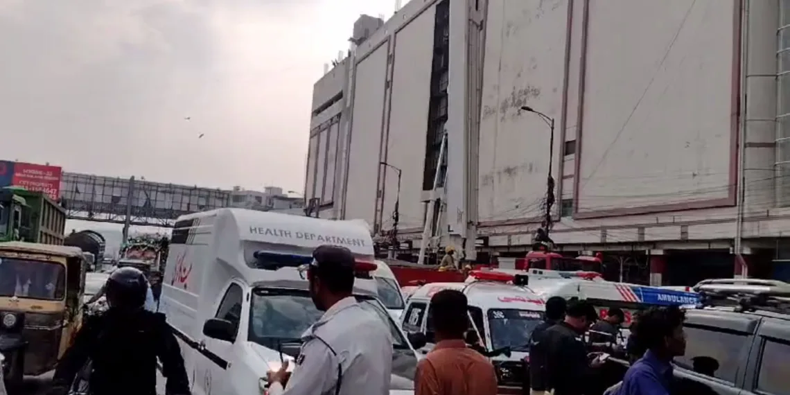 Karachi Shopping Mall Fire, RJ Shopping Mall Fire, Rashid Minhas Road