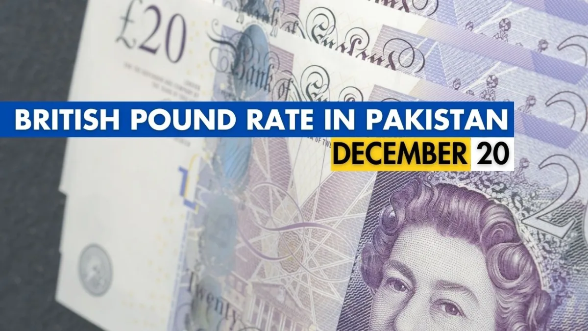 Pound against store pakistani rupees