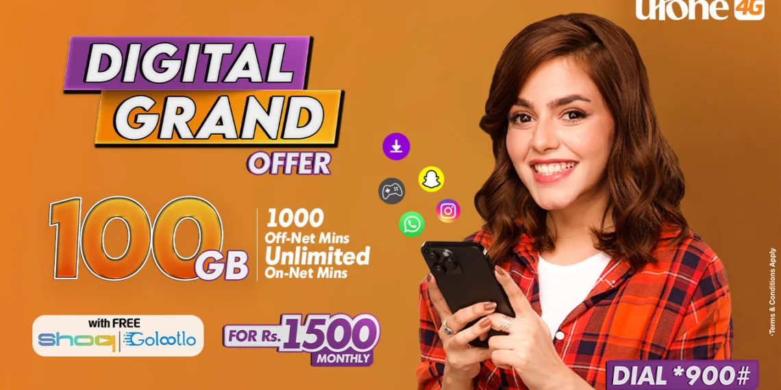 Ufone Digital Grand Offer, Free SHOQ Subscription, Free Golooto