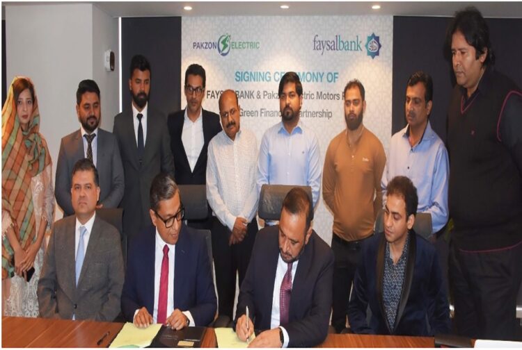 Pakzon Electric Motors and Faisal Bank up for eco-friendly bikes