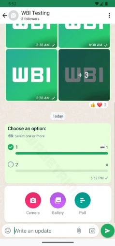 WhatsApp Channels Polls