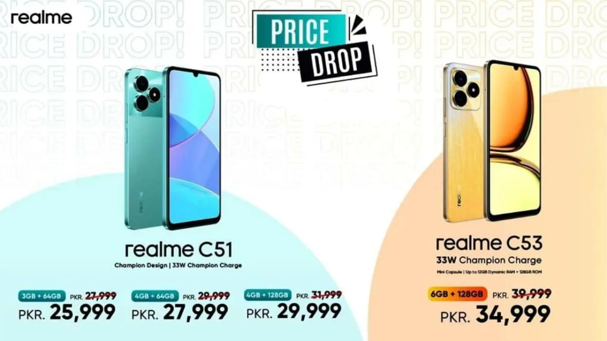 Realme C51 Price in Pakistan, Realme C53 Price in Pakistan, Realme C51, Realme C53