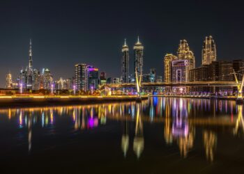 RTA Renovates Dubai Canal Bridge’s Waterfall on Sheikh Zayed Road