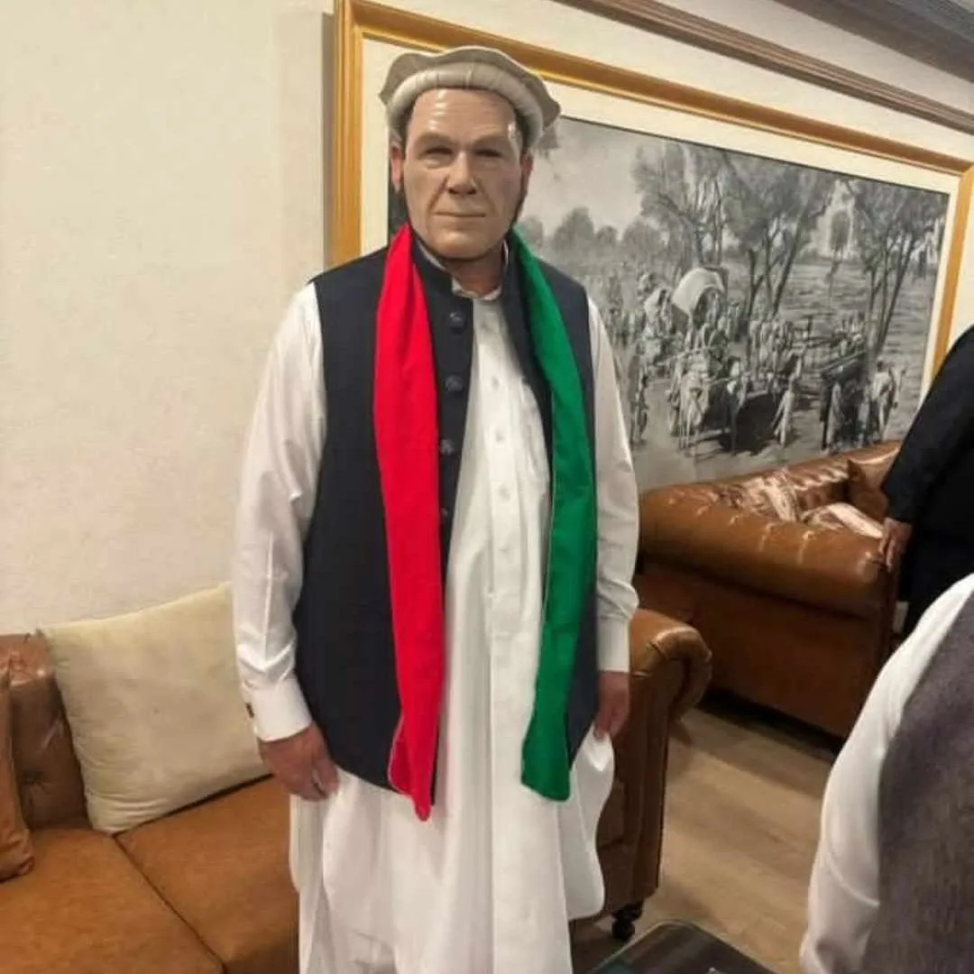 PTI Politicians Wearing Imran Khan Masks