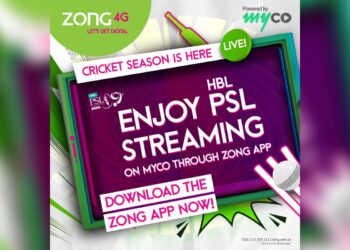 Zong TV Provides Free PSL 9 Live Streaming in Partnership With MYCO