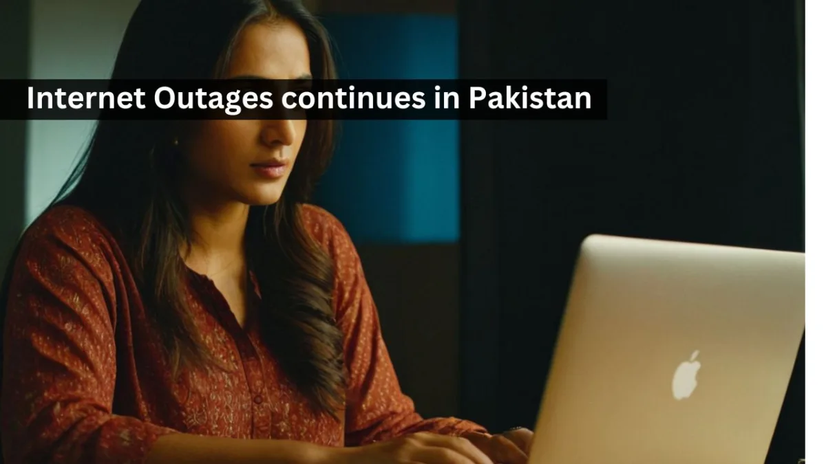 Internet Outages continues in Pakistan  - AI Generated Image