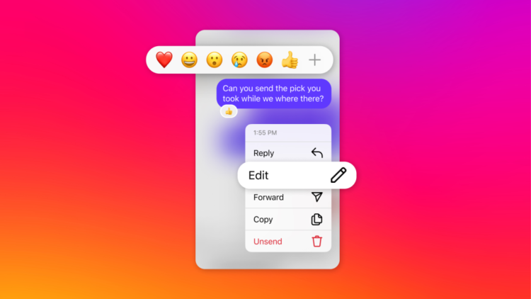 Instagram Now Allows You to Edit Messages, Introduces Several Upgrades to DMs