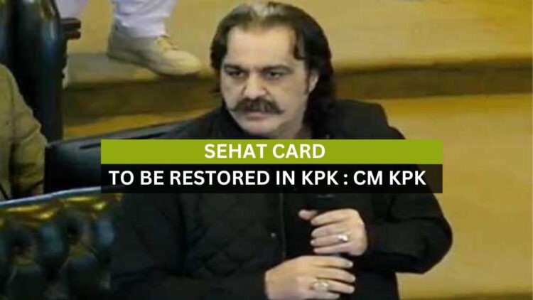 Sehat card to be restored in KPK - CM KP