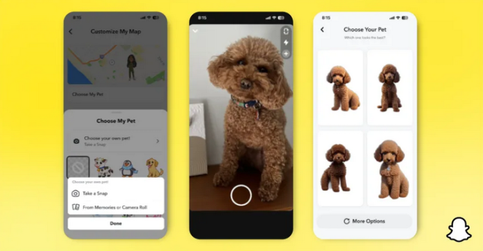 Snapchat Introduces Feature to Convert Pets into AI Avatars