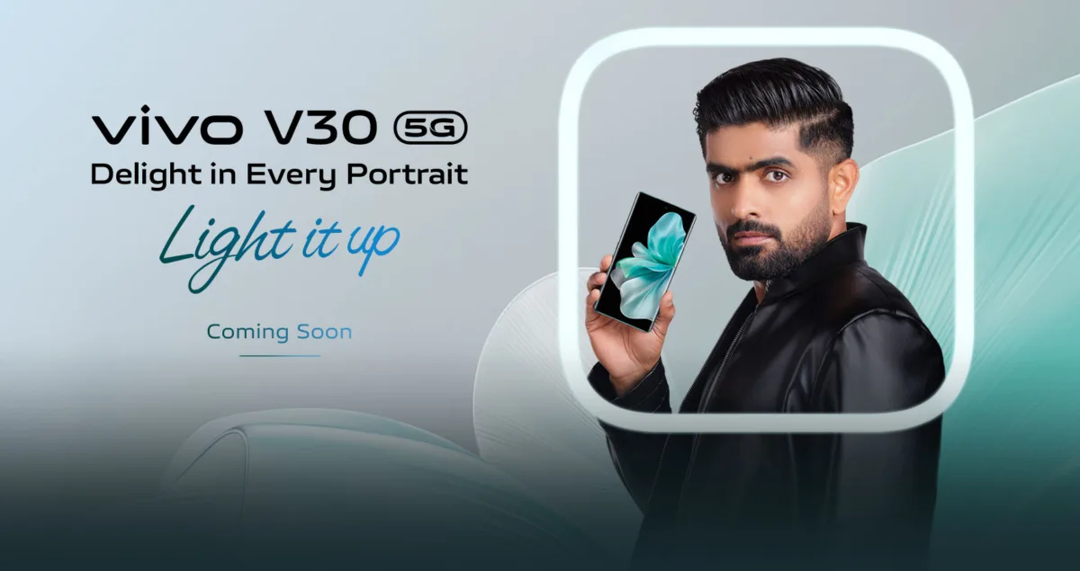 Babar azam continues partnership with vivo for launch of v30 5g