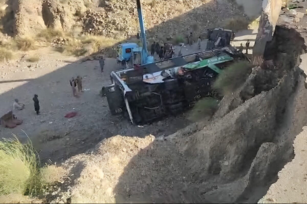 Tragic bus plunge claims lives in washuk district