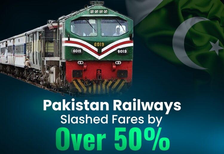 Pakistan Railway fares decreased by over 50 percent