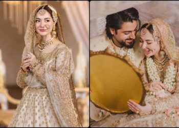 Hania Aamir and Zaviyar Nauman Shine in Maha Wajahat’s Bridal Photoshoot