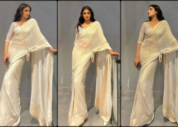 Hira Mani Shares Stunning Pictures in White Saree