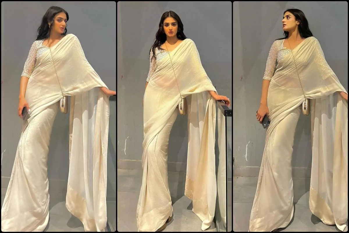 Hira Mani Shares Stunning Pictures in White Saree