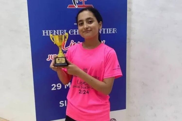 Pakistan Squash Player Mahnoor Ali Wins Gold Medal at Lion Junior Open 2024 in Singapore