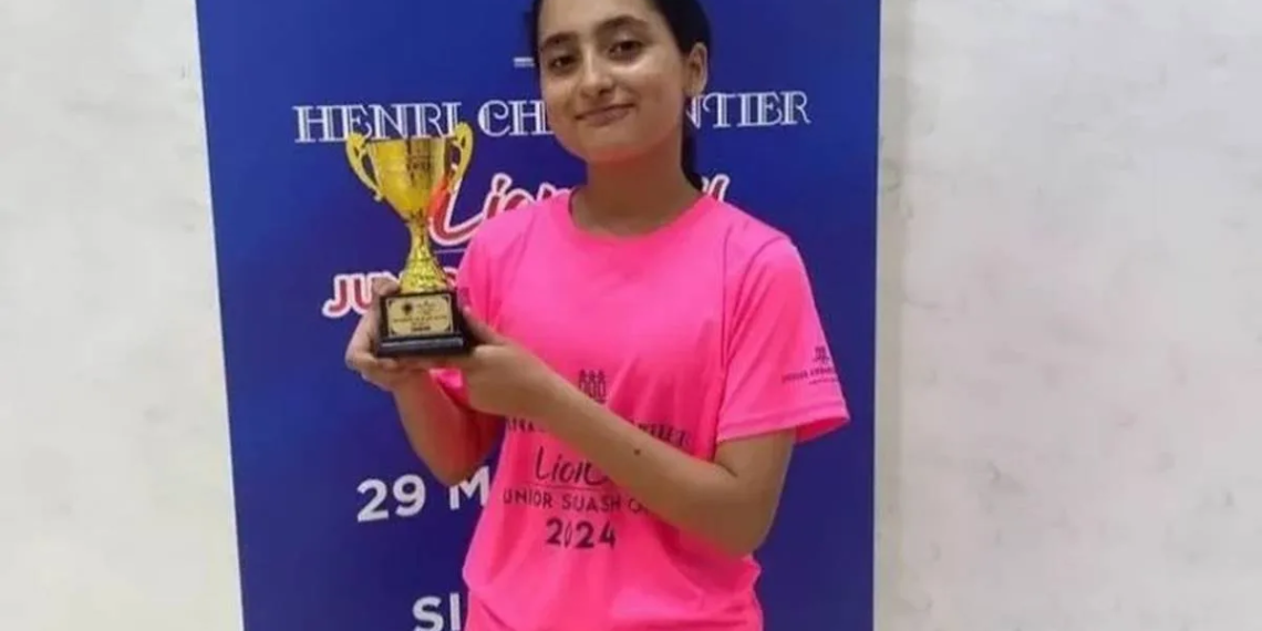 Pakistan Squash Player Mahnoor Ali Wins Gold Medal at Lion Junior Open 2024 in Singapore