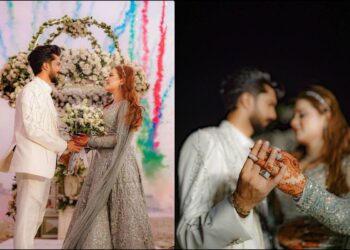 Rabeeca Kashif Khan and Hussain Tareen Engagement Pictures and Videos