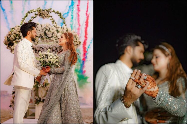 Rabeeca Kashif Khan and Hussain Tareen Engagement Pictures and Videos