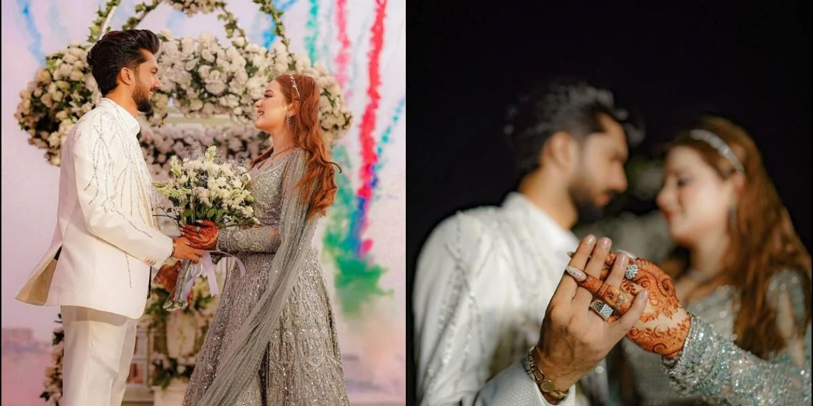 Rabeeca Kashif Khan and Hussain Tareen Engagement Pictures and Videos