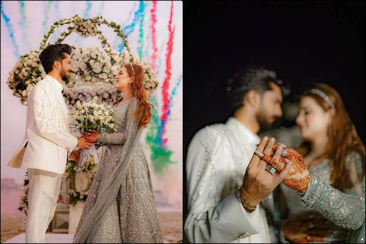 Rabeeca Kashif Khan and Hussain Tareen Engagement Pictures and Videos