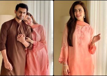 Shoaib Malik and Sana Javed Share Eid Pictures