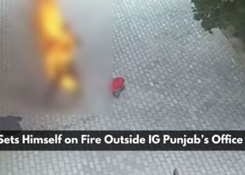 Man Sets Himself on Fire Outside IG Punjab’s Office